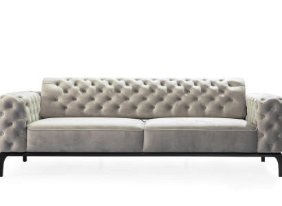 Three Seater Sofa 3 Seater Sofas Fabric White Living room Chesterfield new